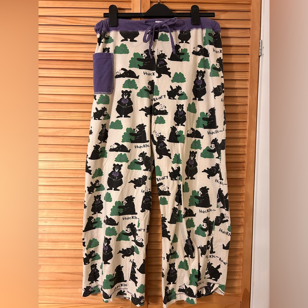 Lazy One Huckleberry Bear Pajama Bottoms